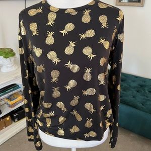 Chelsea Peers New York Pinapple Long sleeved shirt Size X-Small